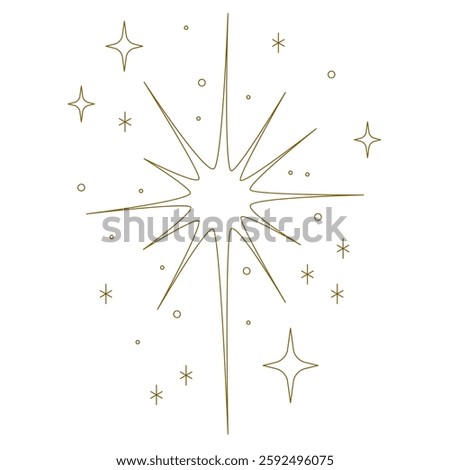 Sparkle and glittering icon. Star sparkle icon. Clean symbol. Bright, star, lightning, astronomy, glowing light, twinkle effect