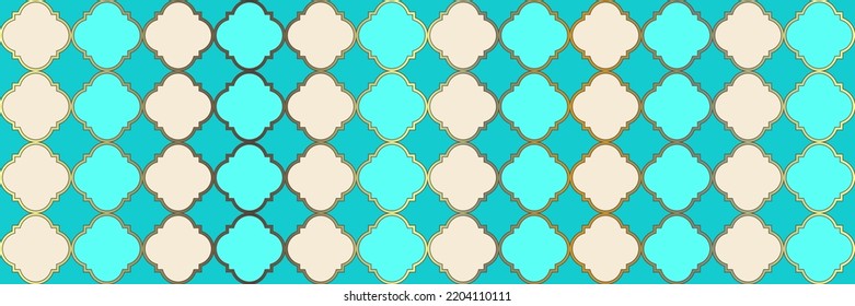 Sparkle Gradient Pattern. Cool Oriental Texture. Geometric Trellis Tile. Quatrefoil Arabian Ethnic Tesselation. Royal Arabesque Mosaic. Modern Geo Clover. Traditional Seamless Eastern Banner.