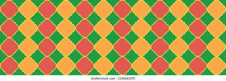 Sparkle Gradient Pattern. Royal Arabesque Mosaic. Trendy Geo Curved. Quatrefoil Moroccan Ethnic Tesselation. Cool Oriental Pattern. Geometric Trellis Tile. Elegant Seamless Arabian Border.