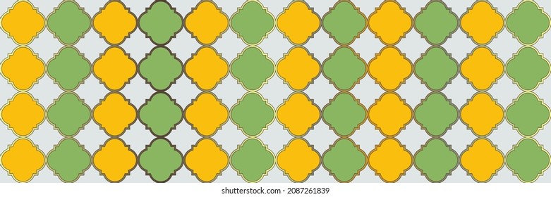 Sparkle Gradient Pattern. Trendy Geo Curved. Noble Arabesque Pattern. Quatrefoil Arabic Ethnic Tesselation. Elegant Seamless Moroccan Border. Cool Persian Mosaic. Geometric Trellis Tile.