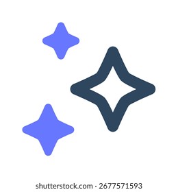 Sparkle icon. ai, artificial, inteligência, digital, neural, máquina, aprendizado, inteligente, tecnologia, inovação. Ilustração de ícone de vetor