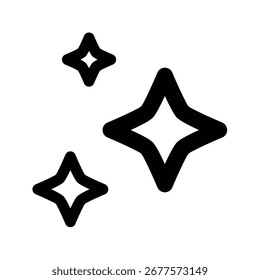Funkelsymbol. ai, künstlich, Intelligenz, digital, neuronal, Maschine, Lernen, intelligent, Technologie, Innovation. Vektorsymbol-Illustration