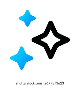 Sparkle icon. ai, artificial, inteligência, digital, neural, máquina, aprendizado, inteligente, tecnologia, inovação. Ilustração de ícone de vetor