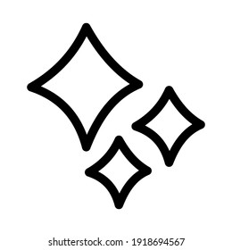 Sparkle icon isolated vector illustration. High quality black style vector icons
