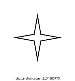 Sparkle icon in line style