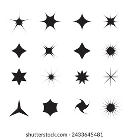 Sparkle Icon Set Vector Design.