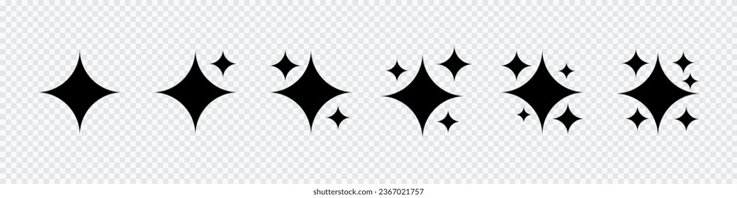 sparkle icon with transparent background