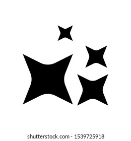 sparkle icon in trendy flat design