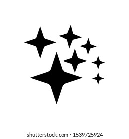 sparkle icon in trendy flat design