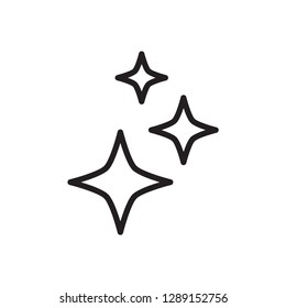 sparkle icon in trendy flat style 