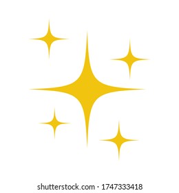 Icono de destello en el vector de moda de estilo plano amarillo EPS 10