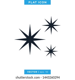 Sparkle Icon Vector Design Template