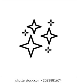 Sparkle Icon Vector Design Template on white background.