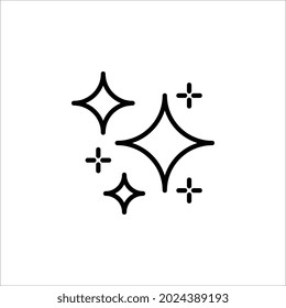 Sparkle Icon Vector Design Template on white background.