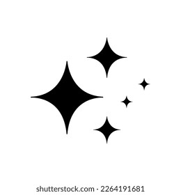 Sparkle Icon Vector Design trendy style illustration on white background..eps
