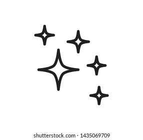 Sparkle icon vector flat trendy 