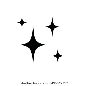 Sparkle icon vector flat trendy 