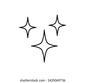Sparkle icon vector flat trendy 