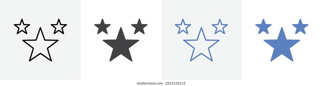 sparkle icon vector set use for web ui or app