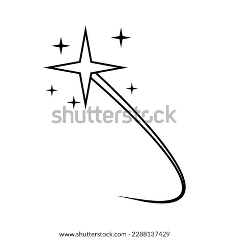 Sparkle icon vector. Star illustration sign. shine symbol. purity logo.