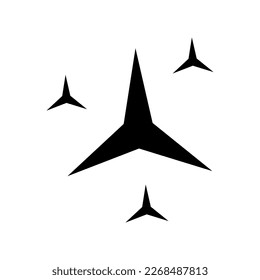 Sparkle icon vector. Stars sparkle illustration sign. Star symbol or logo.
