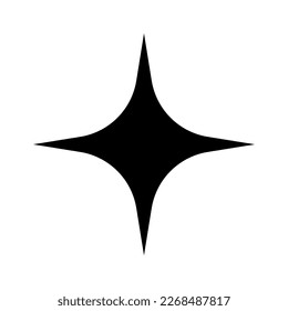 Sparkle icon vector. Stars sparkle illustration sign. Star symbol or logo.
