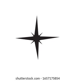 símbolo de estrella ligera vector