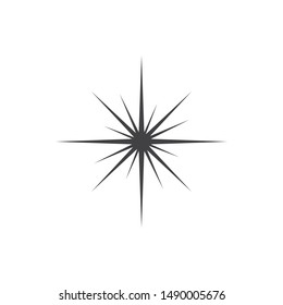 sparkle light star vector illustration design template