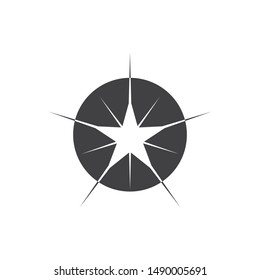 sparkle light star vector illustration design template