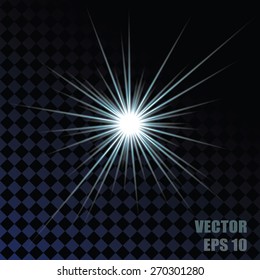 Sparkle light with transparency effects. Eps 10 vector illustration.