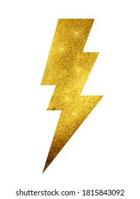 Sparkle lightning glossy bolt. Vector Illustration EPS10