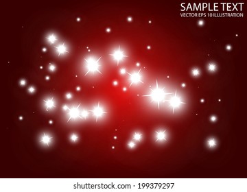 Sparkle lights vector background illustration - Abstract vector shiny stars and sparks background template