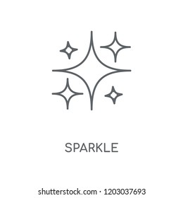 Sparkle linear icon. Sparkle concept stroke symbol design. Thin graphic elements vector illustration, outline pattern on a white background, eps 10.