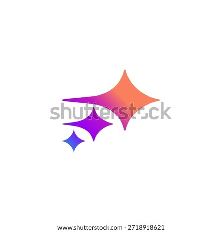 sparkle logo, spark digital tech icon 