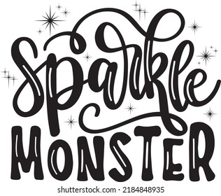 Sparkle Monster Halloween Vector File