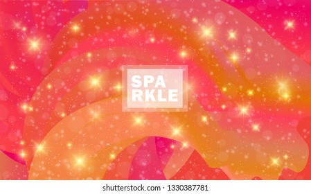 Sparkle orange background Vector Colorful. Modern layout.