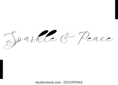 Sparkle  Peace text christmas holiday quotes istalist typography 