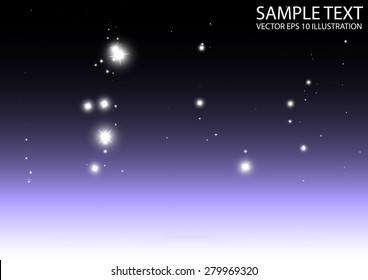 Sparkle purple vector background illustration - Abstract purple scene sparks and glitters falling vector background illustration