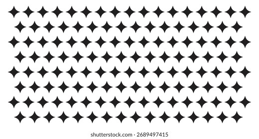 Sparkle set icon vector. Elegant seamless pattern of stylized stars symbol. vector illustration.