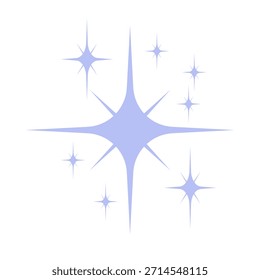 Efecto brillo y brillo con destellos de luz y esteladas, perfecto para la celebración y temas mágicos
