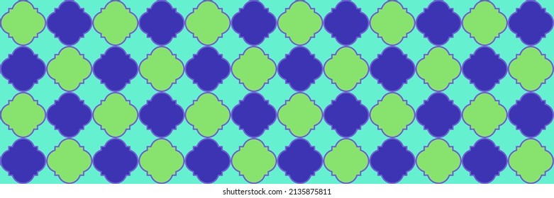 Sparkle Shiny Pattern. Cool Arabian Pattern. Modern Geo Trellis. Quatrefoil Oriental Ethnic Tesselation. Elegant Seamless Persian Banner. Rich Arabesque Texture. Geometric Trellis Tile.