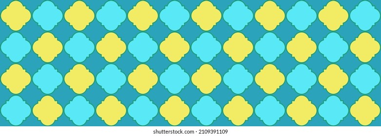 Sparkle Shiny Pattern. Cool Moroccan Texture. Simple Geo Ramadan. Quatrefoil Oriental Ethnic Tesselation. Elegant Seamless Arabic Banner. Geometric Trellis Tile. Rich Ottoman Pattern.