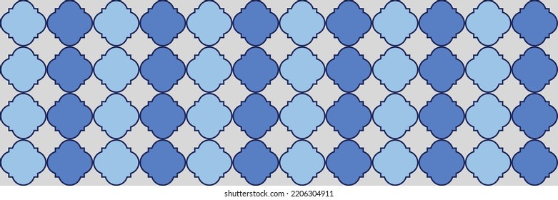 Espinoso patrón brillante. Elegante Marco Árabe Sin Margen. Patrón otomano VIP. Quatrefoil Teselación Étnica Persa. Tile Geométrico Trellis. Geo Clover de moda. Cool Textura árabe.