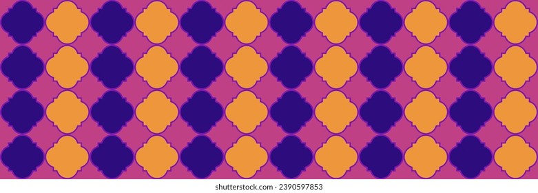 Sparkle Shiny Pattern. Noble Ottoman Texture. Cool Oriental Pattern. Quatrefoil Eastern Ethnic Tesselation. Traditional Seamless Arabic Border. Modern Geo Ramadan. Geometric Trellis Tile.