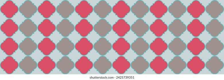 Sparkle Shiny Pattern. Simple Geo Clover. Cool Arabic Texture. Quatrefoil Eastern Ethnic Tesselation. Elegant Seamless Oriental Cover. Rich Arabesque Mosaic. Geometric Trellis Tile.