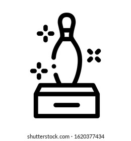 Sparkle Skittle Icon Vector. Outline Sparkle Skittle Sign. Isolated Contour Symbol Illustration