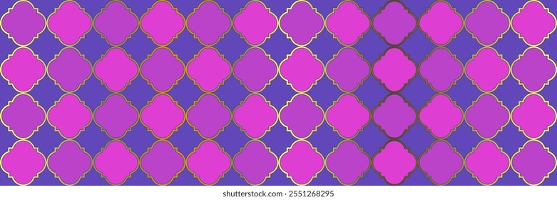 Sparkle Sparkling Pattern. Elegante papel árabe sem emenda. Modelo marroquino legal. Tesselação Étnica Oriental Quatrefoil. Trendy Geo Clover. Telha Trellis Geométrica. Textura Otomana Real.