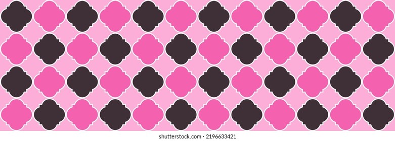 Sparkle Sparkling Pattern. Geometric Trellis Tile. Rich Ottoman Pattern. Quatrefoil Persian Ethnic Tesselation. Simple Geo Ramadan. Elegant Seamless Oriental Banner. Cool Arabic Mosaic.