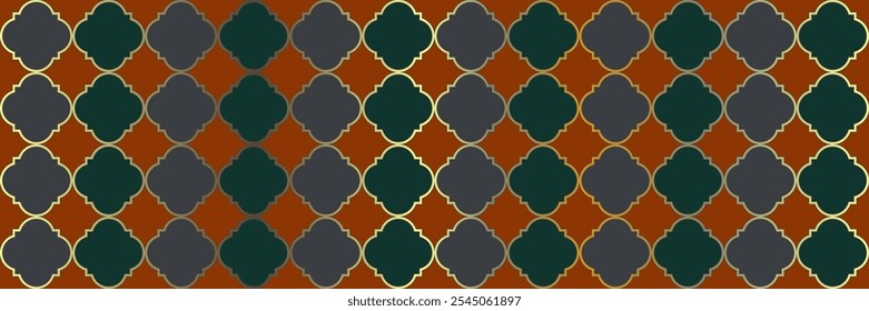 Sparkle Sparkling Pattern. Traditional Seamless Persian Border. Geometric Trellis Tile. Quatrefoil Moroccan Ethnic Tesselation. Noble Ottoman Texture. Cool Oriental Pattern. Modern Geo Hijri.