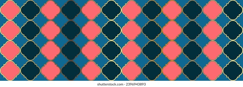 Sparkle Sparkling Pattern. VIP Arabesque Pattern. Traditional Seamless Arabic Frame. Quatrefoil Persian Ethnic Tesselation. Modern Geo Ramadan. Cool Arabian Texture. Geometric Trellis Tile.